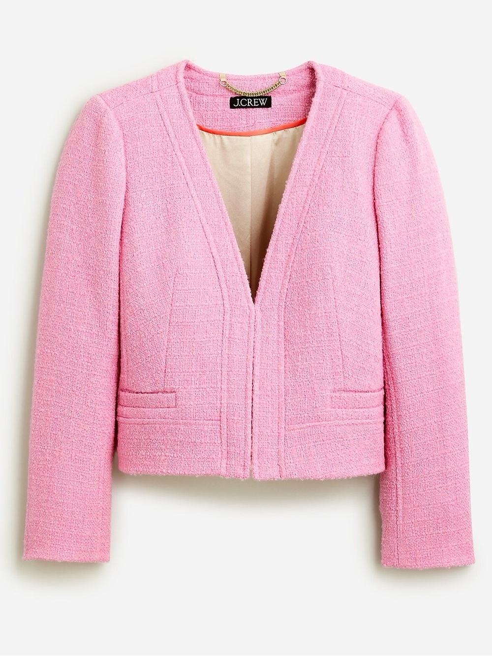 J. Crew Collarless Tweed Blazer, NWT